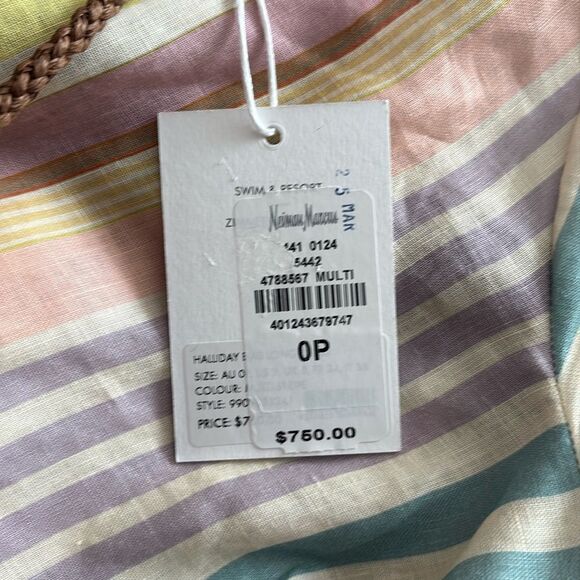 Zimmermann Halliday Striped Linen Maxi Dress size 0-2 NWT $750 - Picture 7 of 7